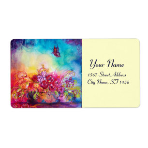 THUMBELINA ,FLOWER BASKET AND BUTTERFLY