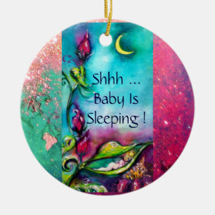 THUMBELINA ,FLOWER BASKET AND BUTTERFLY CERAMIC TREE DECORATION