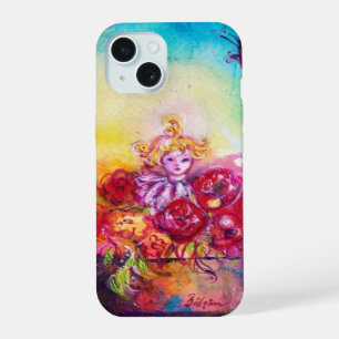 THUMBELINA ,FLOWER BASKET AND BUTTERFLY iPhone 15 CASE