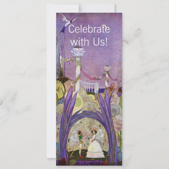 Thumbelina Queen of the Flowers Invitation (Front)