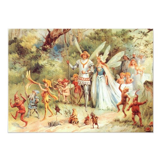 Thumbelina's Wedding in the Forest Card