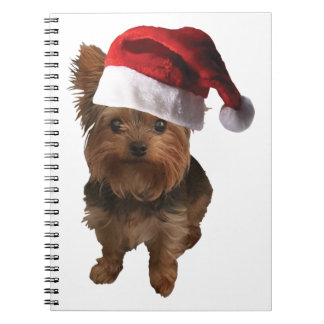 thumbnail_Santa Hat Yorkie Notebook