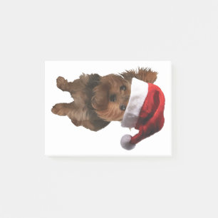 thumbnail_Santa Hat Yorkie Post-it Notes
