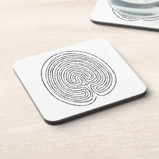Thumbprint Labyrinth -  Coaster (Left Side)