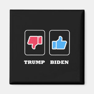 Thumbs Down For Trump And Thumbs Up For J. Biden  Magnet