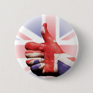Thumbs up! 6 cm round badge