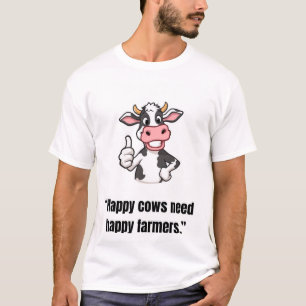 Thumbs Up Cow – Funny Cartoon Tee