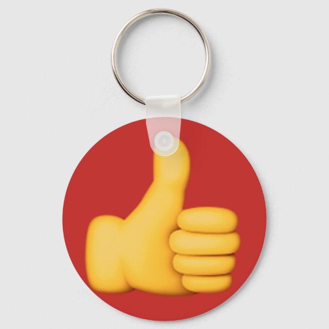 Thumbs up Emoji Key Ring (Front)