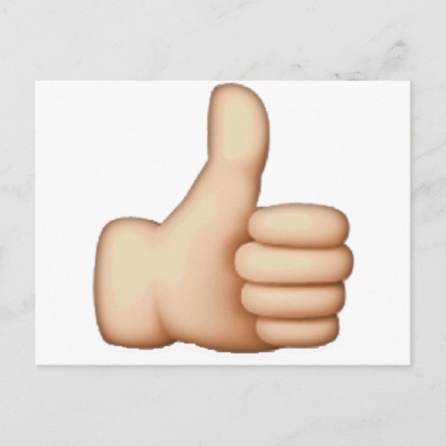 Thumbs Up - Emoji Postcard (Front)