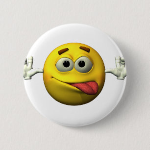 Thumbs Up Face character 6 Cm Round Badge