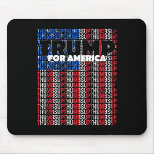 Thumbs Up For America Usa Flag Republican Trump Su Mouse Mat
