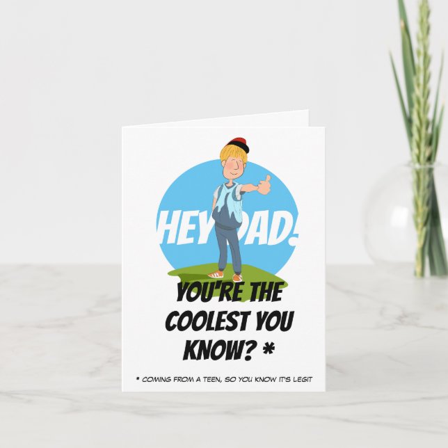 Thumbs Up for Dad! Father's Day Holiday Card (Front)