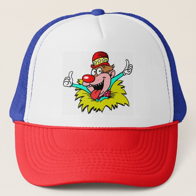 Thumbs Up, fun clown, Trucker Hat (Front)