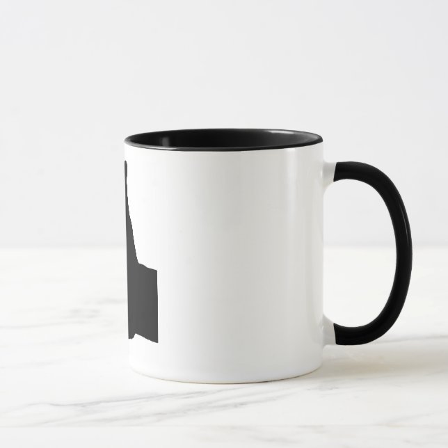Thumbs Up Gesture, White Back Mug (Right)