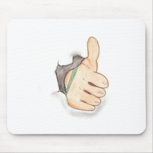 Thumbs up mouse mat
