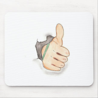 Thumbs up mouse mat