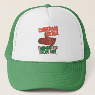 Thumbs Up Oven Mitt Christmas Motto Fun Trucker Hat