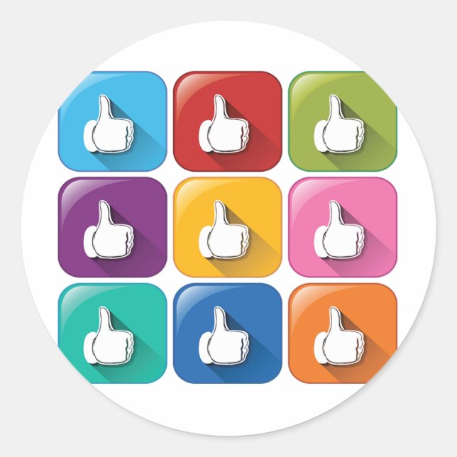 Thumbs Up Stickers (Front)
