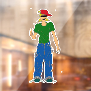 thumbs up window cling