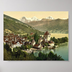 Thun, Oberhofen, Bernese Oberland, Switzerland cla Poster