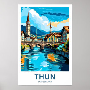 Thun Switzerland Travel Print