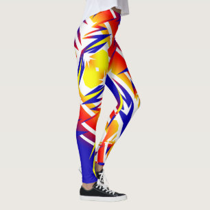 Thunder Abstract Art Funky Leggings