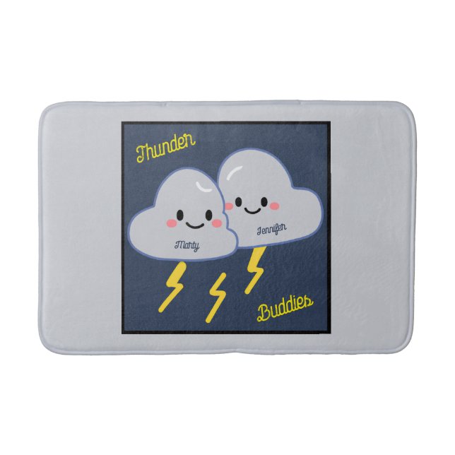 Thunder Buddies Customized Bath Mat (Front)