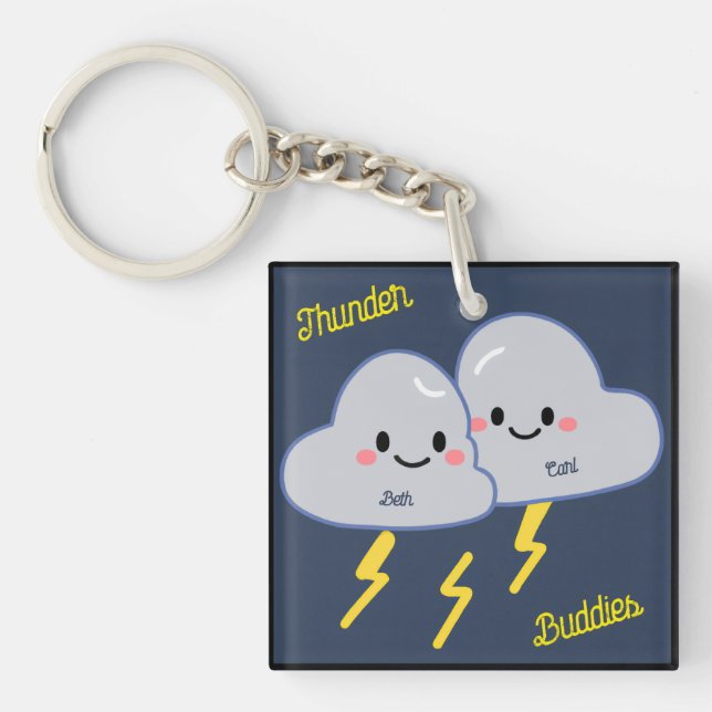 Thunder Buddies Customized Key Ring (Front)