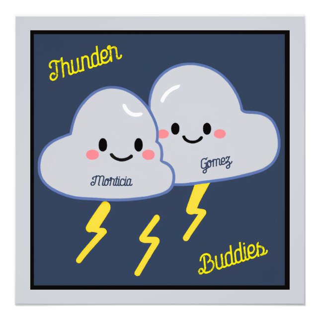Thunder Buddies Customized Photo Print (Front)