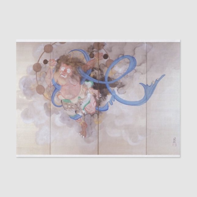 Thunder by Tomita Keisen Tissue Paper (Front)