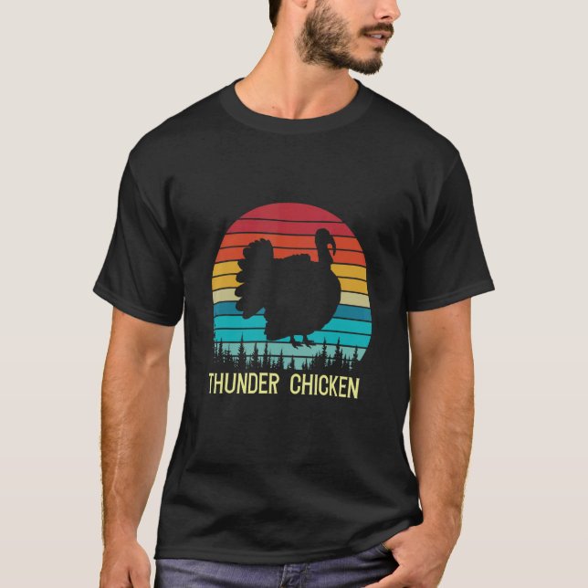 Thunder Chicken Family Matching Thanksgiving Turke T-Shirt (Front)