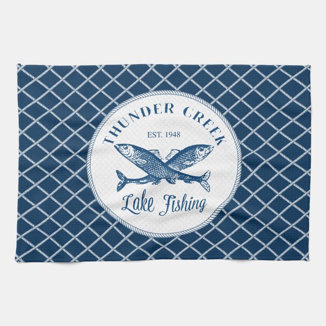 Thunder Creek | Lake Fishing Tea Towel (Horizontal)