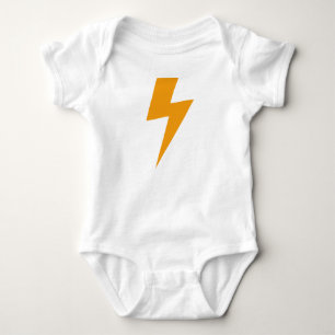 Thunder Energy Yellow Print Baby Bodysuit