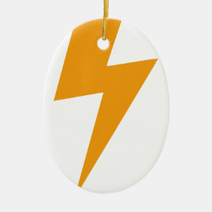Thunder Energy Yellow Print Ceramic Tree Decoration