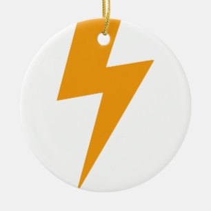 Thunder Energy Yellow Print Ceramic Tree Decoration
