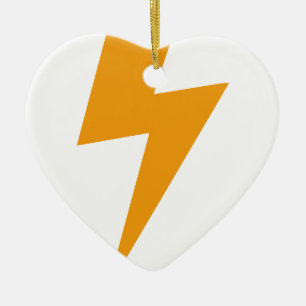 Thunder Energy Yellow Print Ceramic Tree Decoration