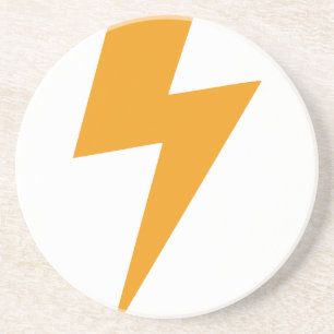 Thunder Energy Yellow Print Coaster