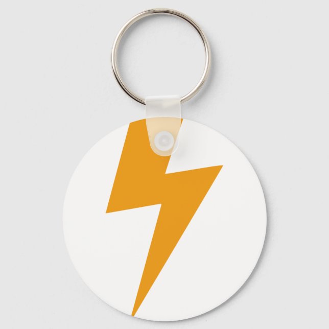 Thunder Energy Yellow Print Key Ring (Front)