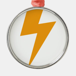Thunder Energy Yellow Print Metal Tree Decoration