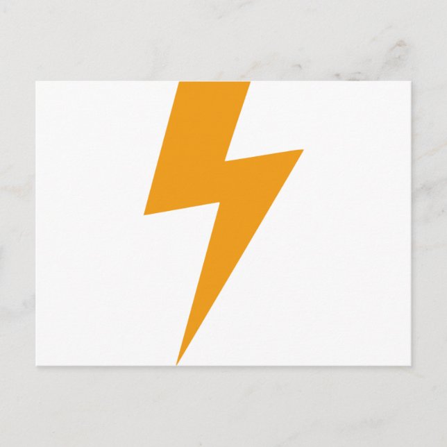 Thunder Energy Yellow Print Postcard (Front)