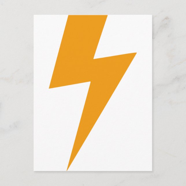 Thunder Energy Yellow Print Postcard (Front)
