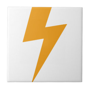 Thunder Energy Yellow Print Tile