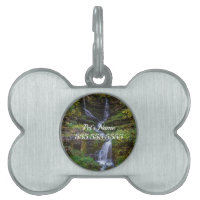 Thunder Falls Painterly Pet ID Tag
