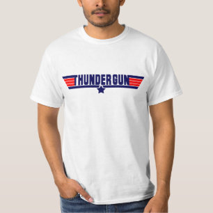 THUNDER GUN T SHIRT TOP GUN STYLE