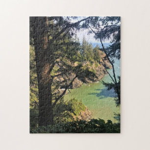 Thunder Rock Cove, Samuel H Boardman, Oregon Jigsaw Puzzle