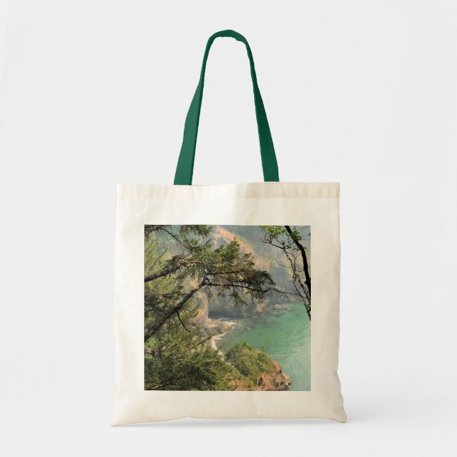 Thunder Rock Cove Trail, Samuel H Boardman, Oregon Tote Bag (Front)