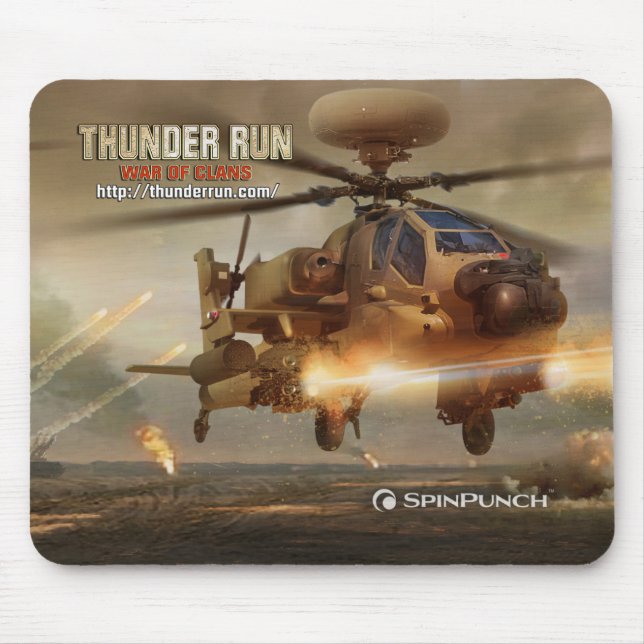 Thunder Run Apache Mouse Pad (Front)