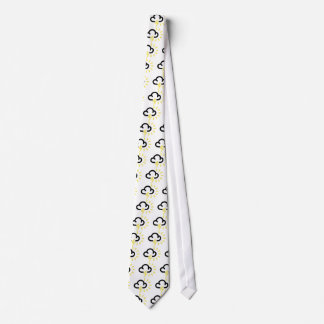 Thunder Storm: Retro weather forecast symbol Tie