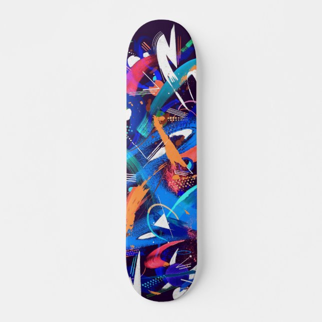 thunder storm skateboard deck (Front)