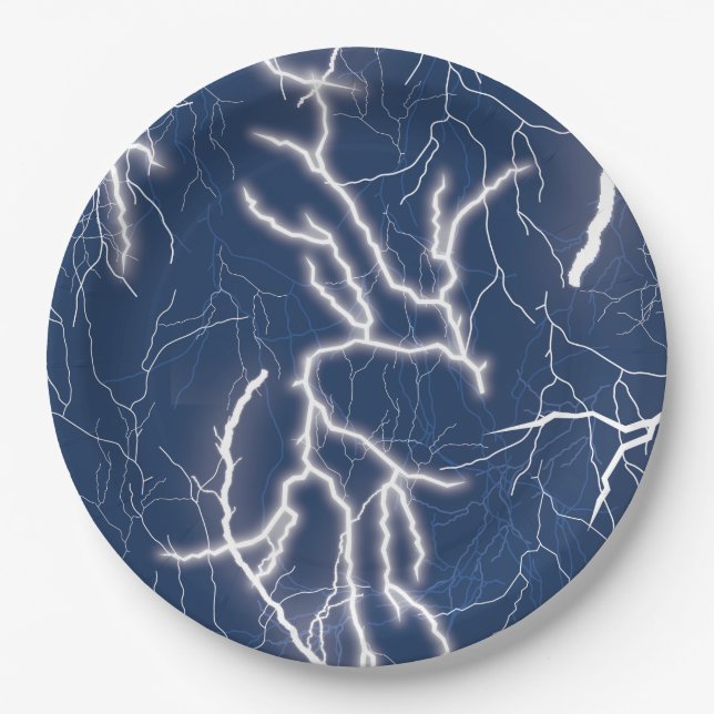 Thunder Strike Thunder Storm Paper Plate (Front)
